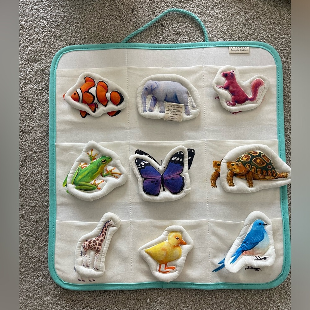 Lovevery Quilted Critter Pocket